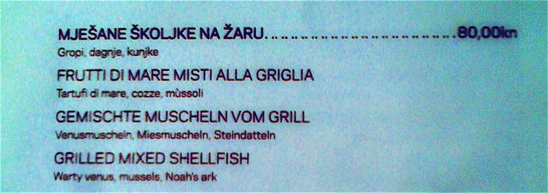 fine engrish dining on the croatian planet of zadar | cult and paste